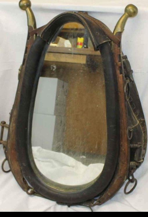 Antique Horse Harness Mirror, Emergency Is Making Me Sale