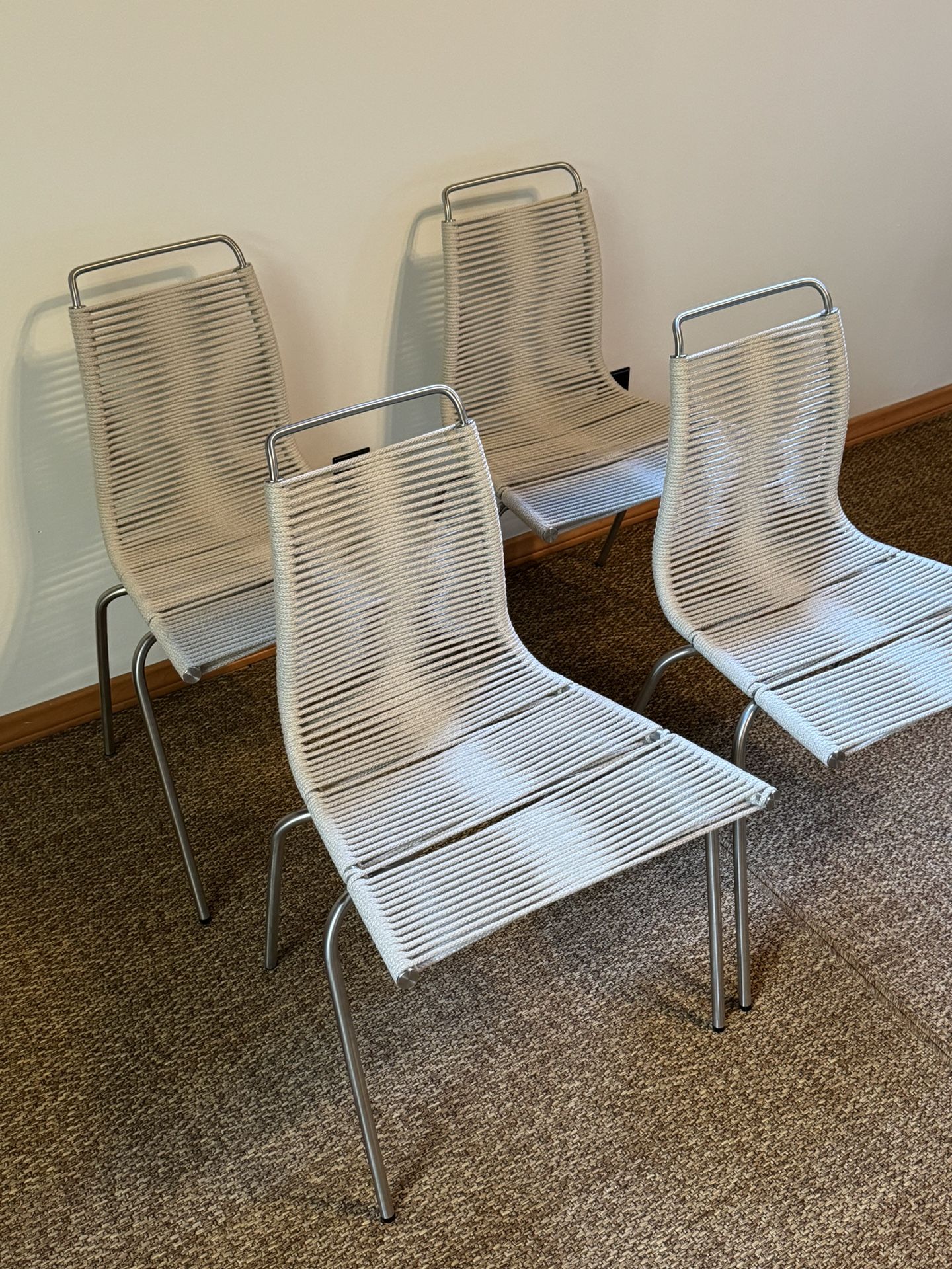 Poul Kjaerholm PK1 Designer Dining Chairs Set