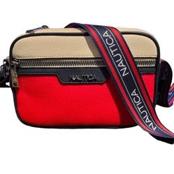 Nautica Red & Navy Crossbody Bag