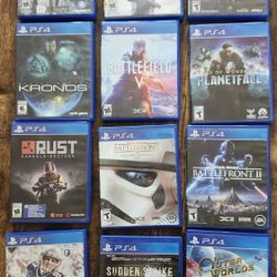  PS4 Games Disc No Manuals $8