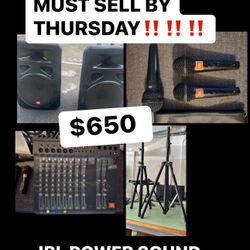 JBL SOUND SYSTEM MUST SELL “MOVING ASAP’