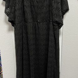 NWT Plus Size Black Lace 2 Pc Dress 26/28