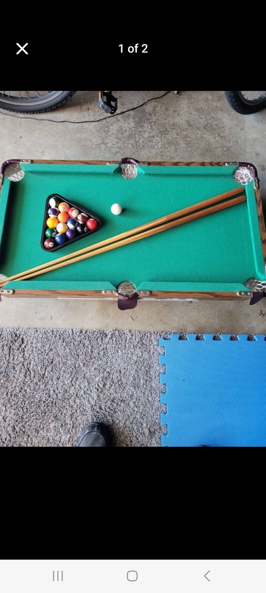 Miniature Pool Table
