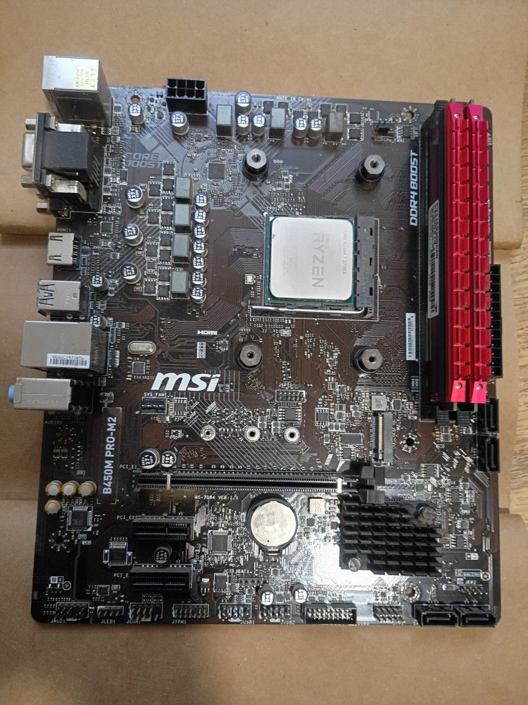 Ryzen 7 2700X + MSI Motherboard + 16GB DDR4 RAM