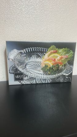 Mikasa Crystal Glass Serving Platter
