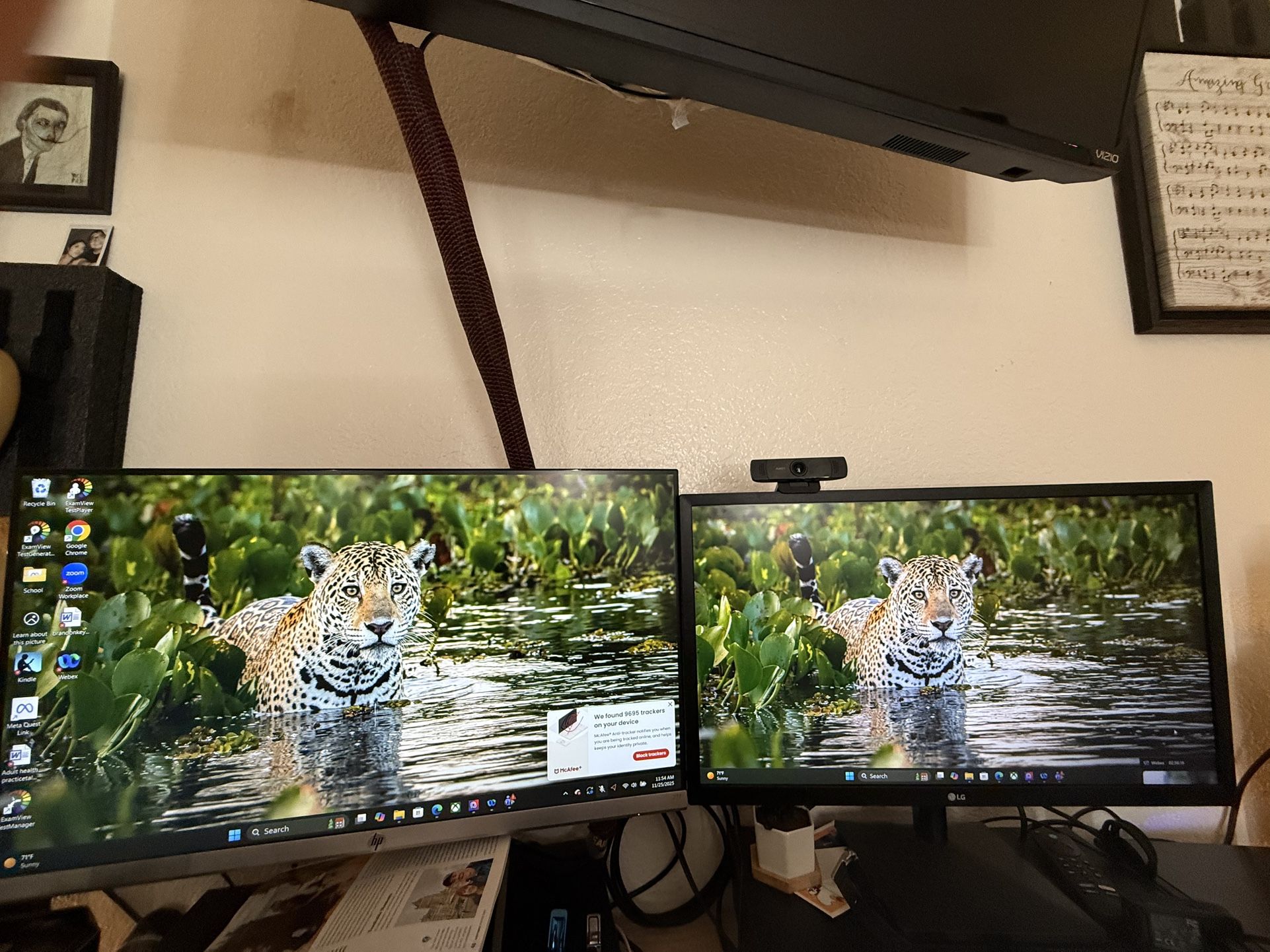 Two computer Monitors