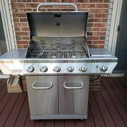 Stainless Steel NexGrill BBQ Grill with Infra-red and Side Burner
