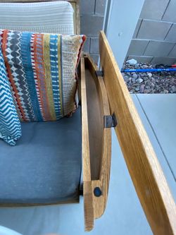 Solid Wood Outdoor Patio Sofa/ Fold-Down Futon Bed with Hidden Storage