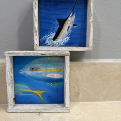 Lobster Trap Framed Tile - Wall Art