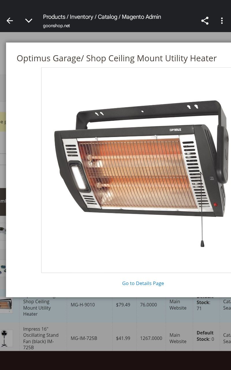 Optimus Utility Heater