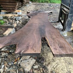 Rough Cut Black Walnut Live Edge Slabs