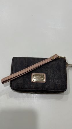 Authentic Michael Kors Monogram Wristlet with Strap