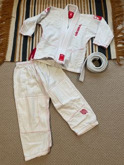 Sanabul Kids Jiu Jitsu Ghi BJJ SET K1 Belt Included