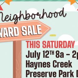 Neighborhood Yard Sale