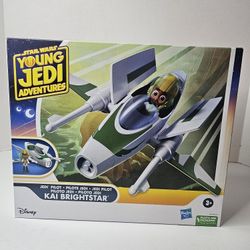 Disney Star Wars Young Jedi Adventures Kia Brightstar and Jedi Pilot Vehicle Set