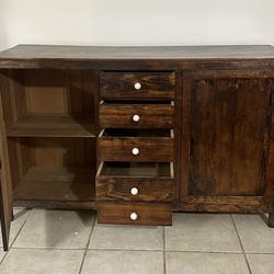 Boston interior rustic oak sideboard