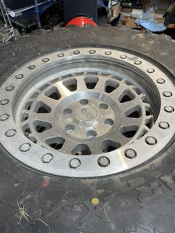 35” Yokohama Tires And Black Rhino Bead Lock Wheels