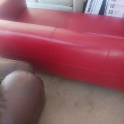 Red Couch Good Condition Free Delivery