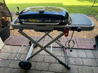 Weber Traveler Portable Folding Propane Gas Grill