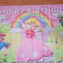 New Princess Peach Birthday Decorations 