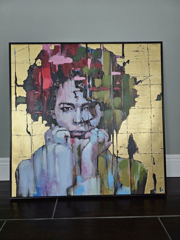 African American Woman Wall Art 29 X 29