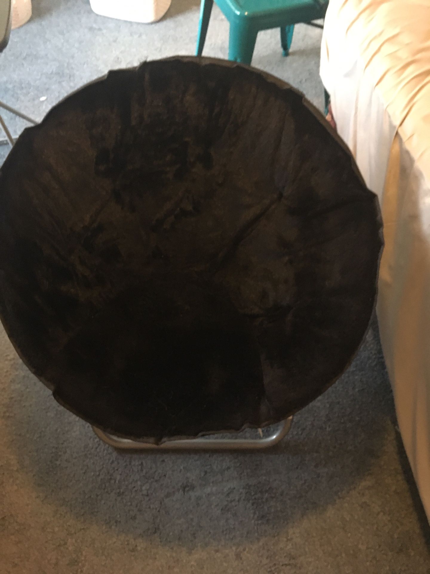 Urban Shop Super Soft Faux Fur Saucer Chair