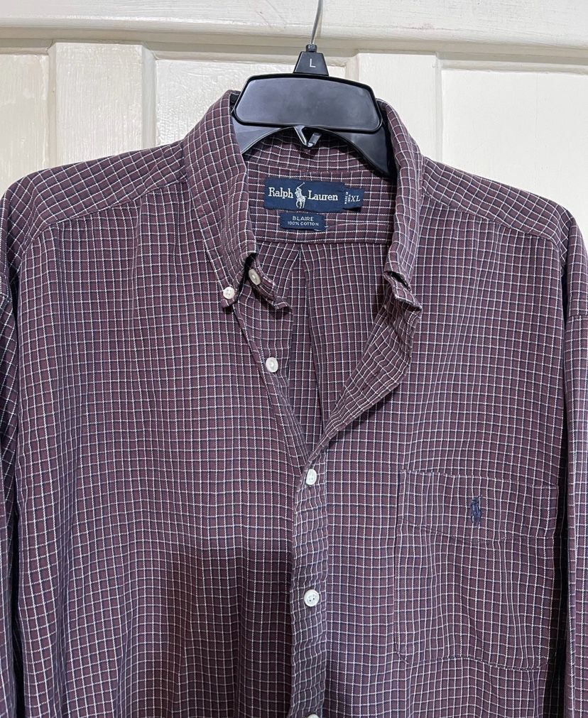 Ralph Lauren BLAIRE 100% Cotton buttons down men’s shirt size XL