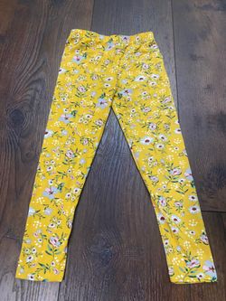 Girls mustard flower pants size 6 by Sho Sho #15