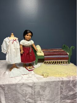 American Girl Nightgown,DOLL and BED