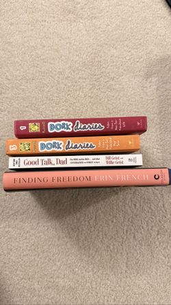4 Books - Dork Diaries, Good Talk Dad, Finding Freedom
