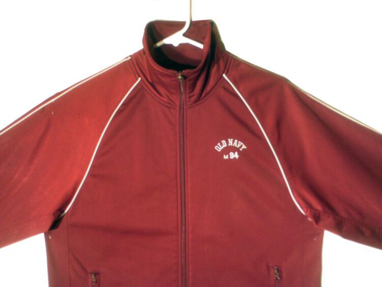 Vintage Burgundy Old Navy Zip Up Track Jacket