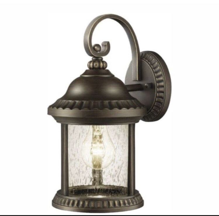 Home Decorators Collection Cambridge Outdoor Essex Bronze Wall Lantern Sconce