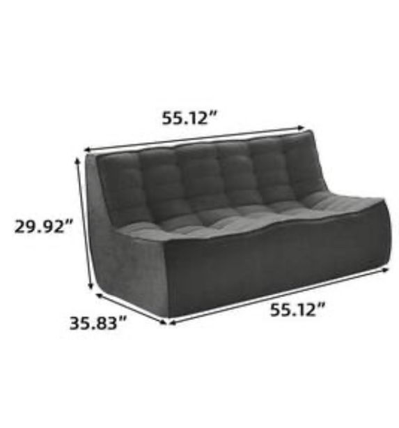 (image for) 55.12 inch modular sectional sofa