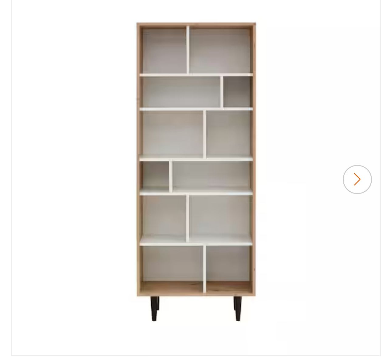 Rakel Bookcase , Oak/White