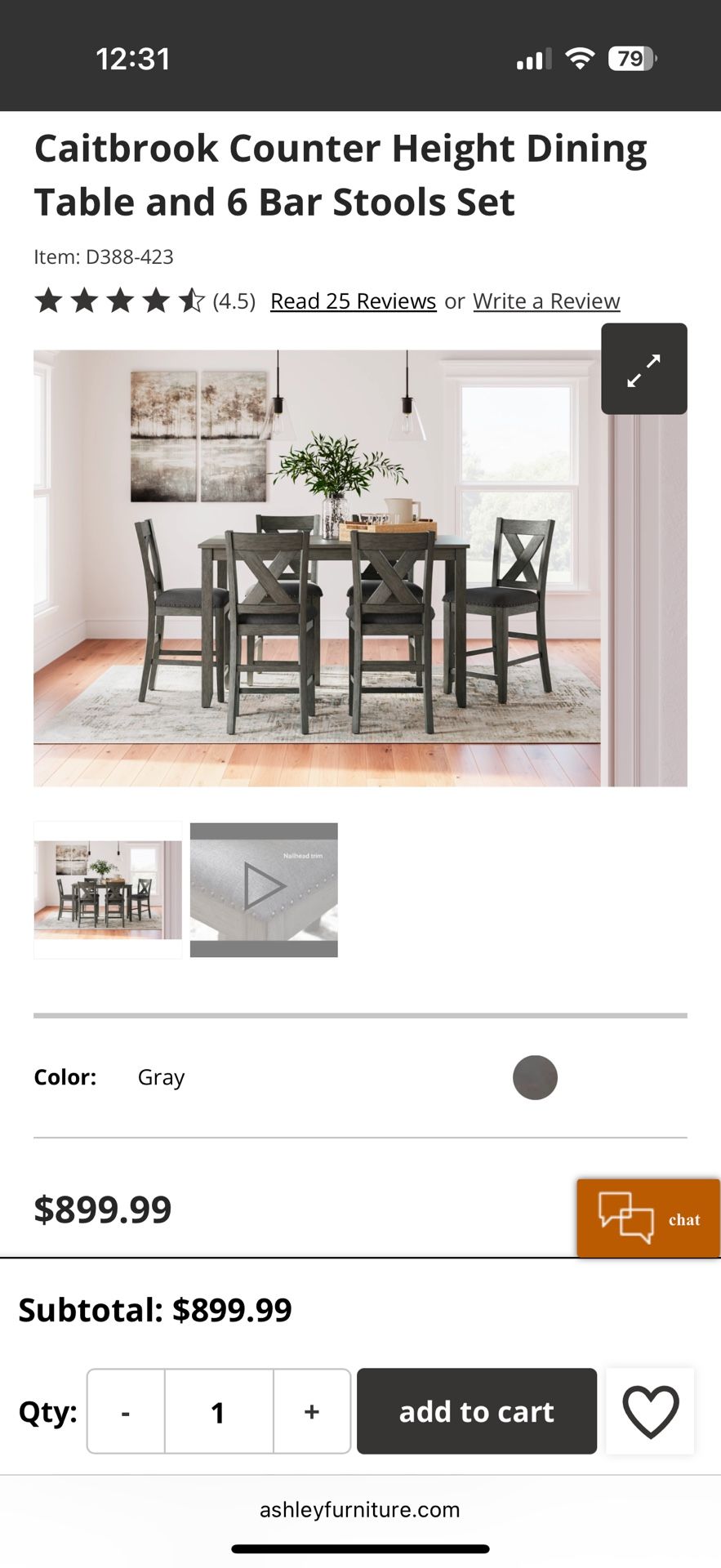 Gray sectional couch