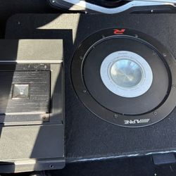 Alpine Amplifier And Subwoofer 