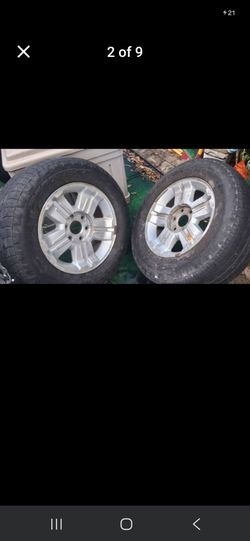 X4 18" Rims & Tires Chevy Silverado Ford F150 Dodge Ram pickup Truck Van  Suv wheels  rims mag wheel lug