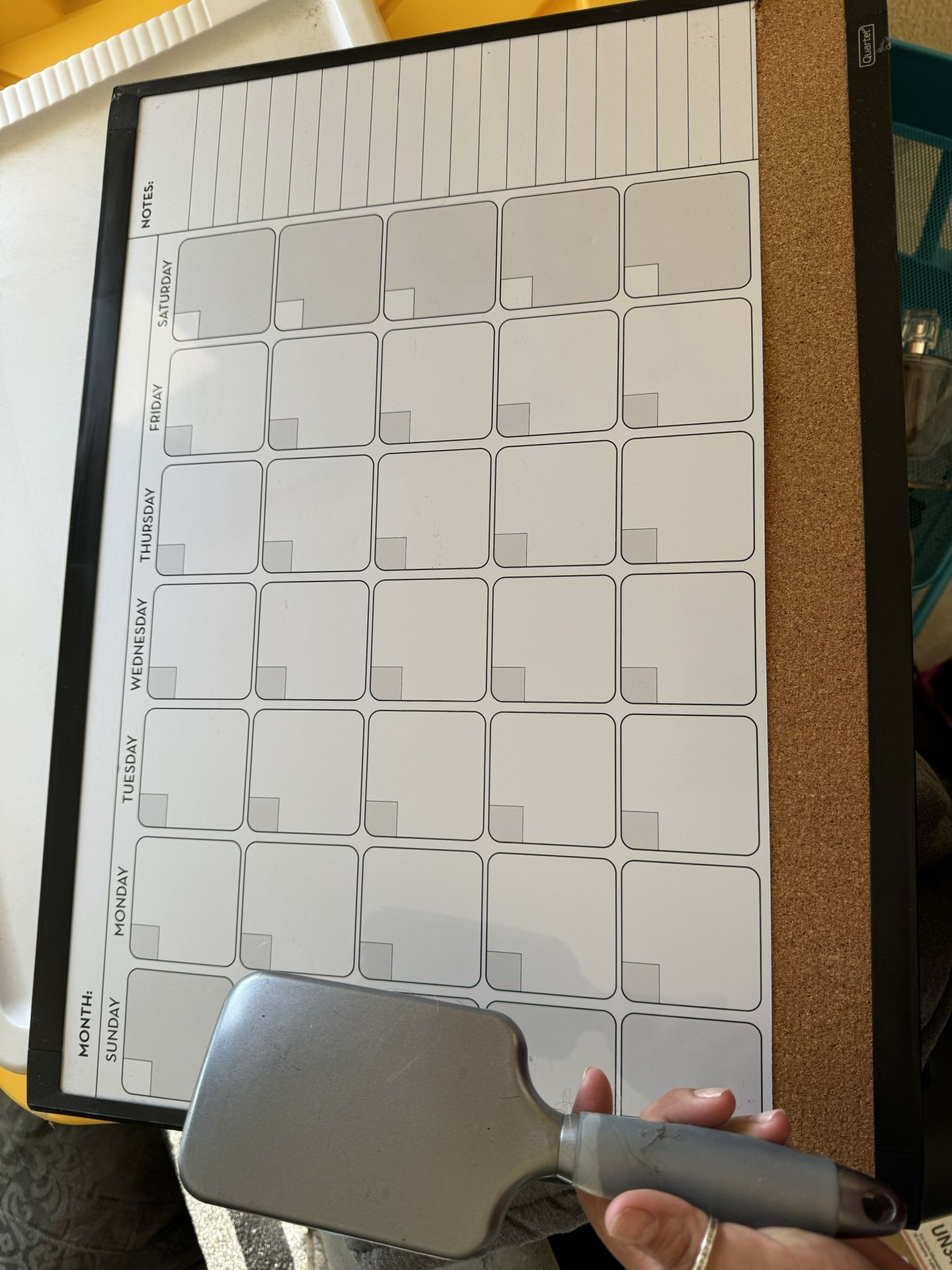 Quarter dry Erase Monthly Organizer 