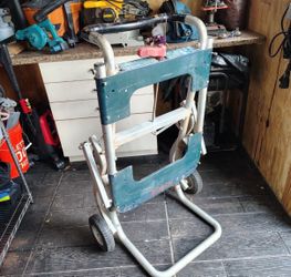 Bosch Portable Folding Gravity Rise Table Saw Stand with Wheels