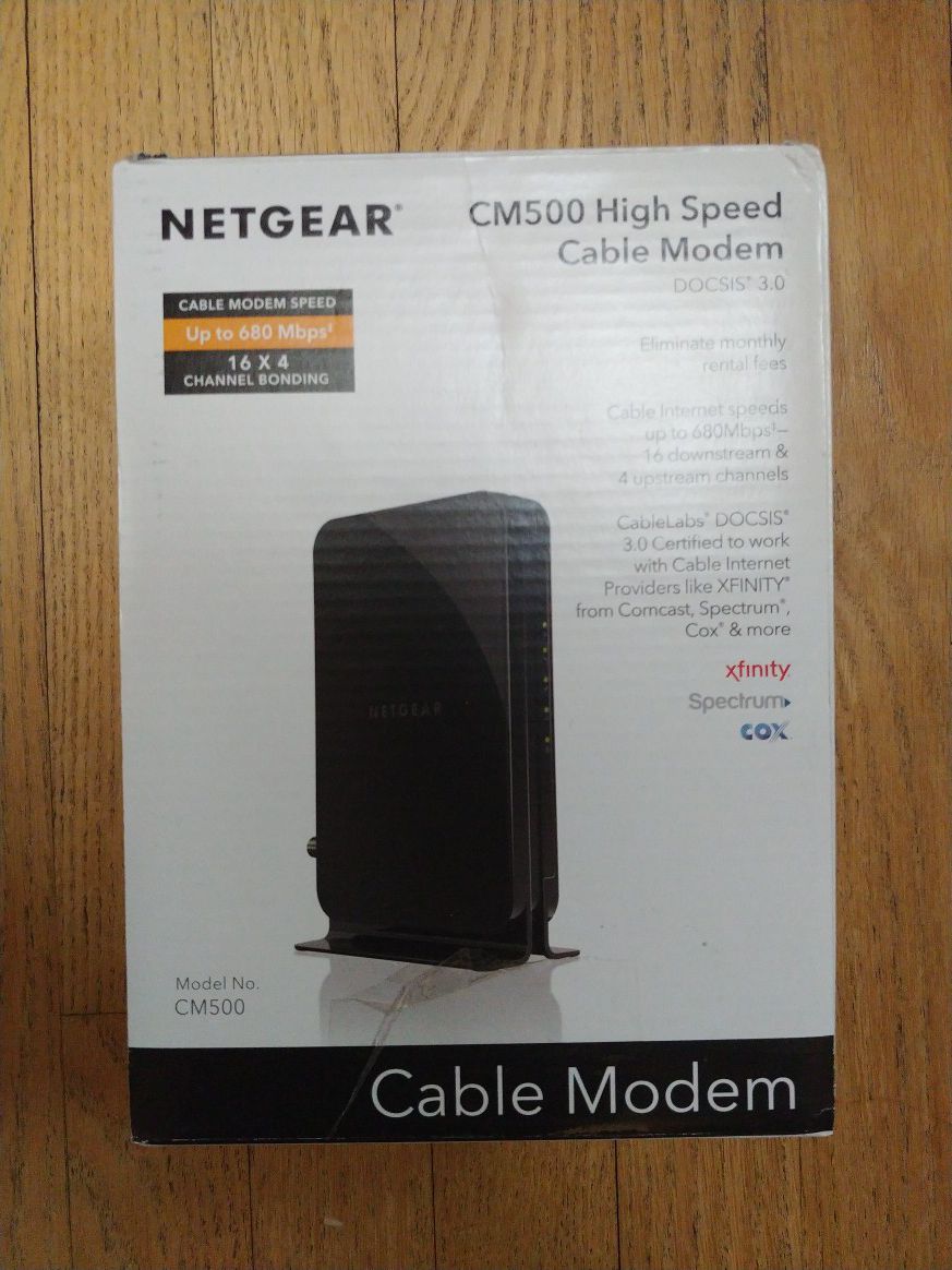 Netgear CM500 Modem Open Box