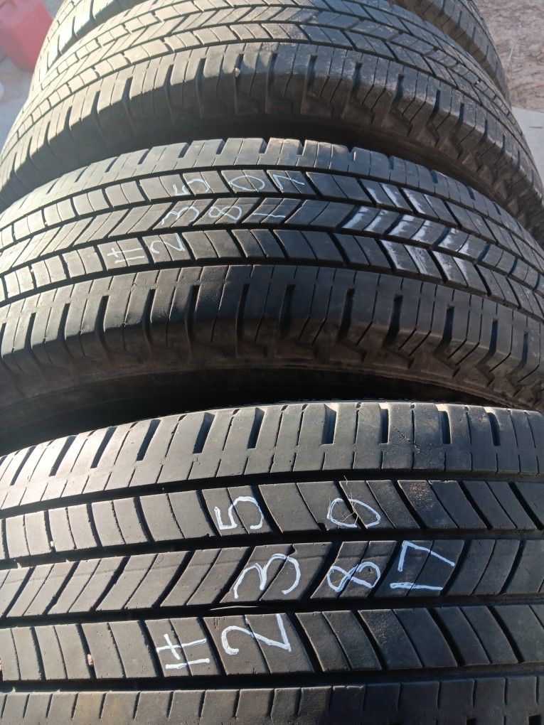 235 80 17 Good Set Of 4 Michelin Truck Tires