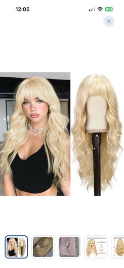 Blonde 26” long hair wig