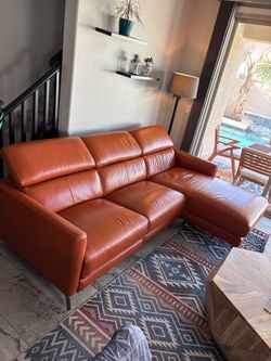 Leather couch