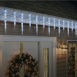 GE Crystal Icicle Lights, 20-count (Set Of 2)