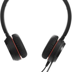 Jabra Evolve 30 II Wired Headset, Stereo，UC-Optimized – Telephone Headset with Superior Sound for Calls and Music – 3.5mm Jack/USB Connection – Pro He