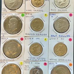 20% OFF SALE US Coins Old Interesting Scarce HTF Silver Kennedy Ike Buffalo Nickels Pennies Liberty Rare