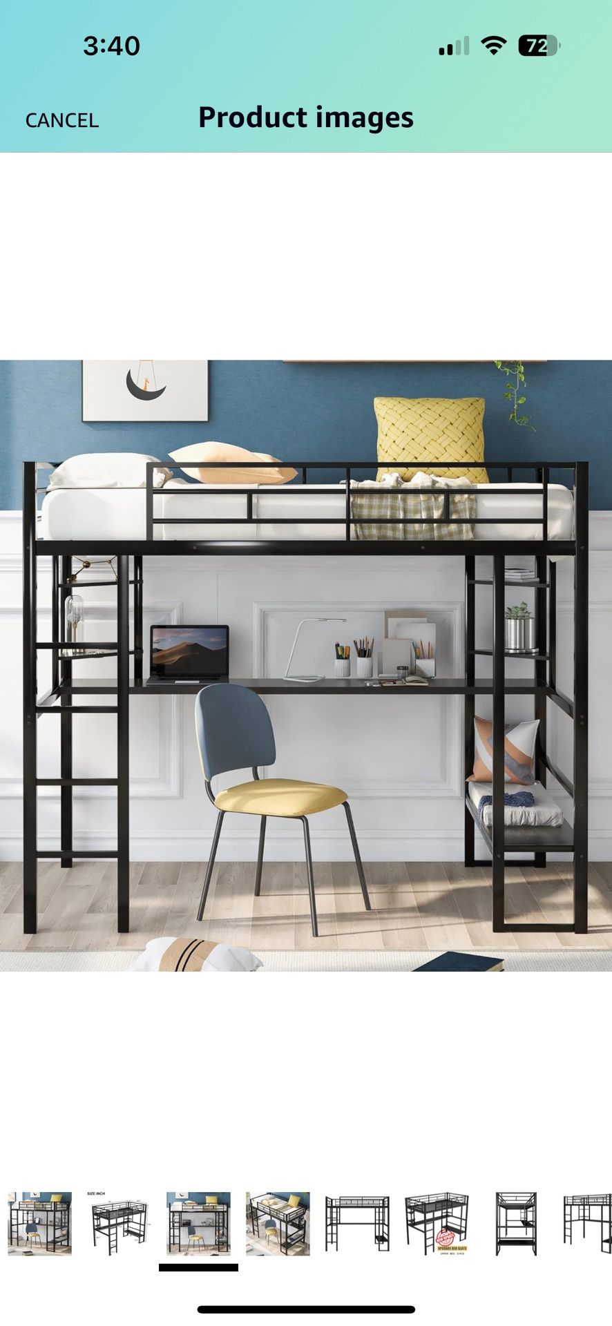 Twin Bunk Bed With Desk