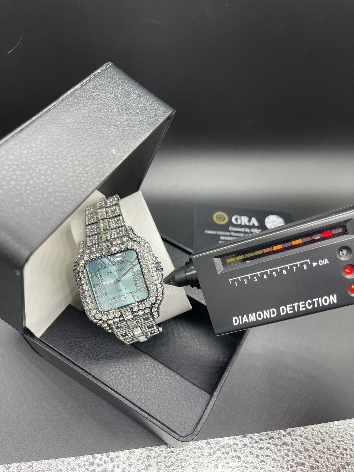 Cartier Moissanite Watch 450 Not 10k