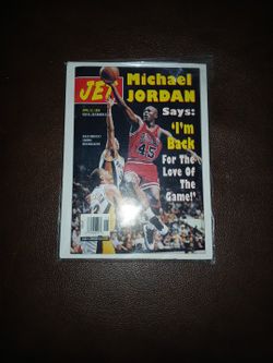 Jet Magazine – April 10, 1995 – Michael Jordan Cover – Kept in Plastic, Collector’s Item
