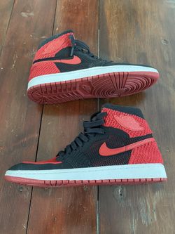 Nike Air Jordan 1 High Flyknit ‘Bred’ Size 11